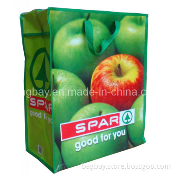 Supermarket PP Woven Shopping Bag with Lamination (PPBG09-079)
